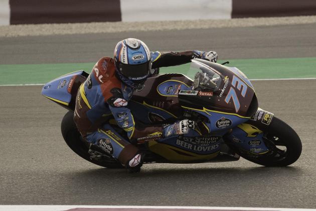DOHA, QATAR - MARCH 01: Alex Marquez of Spain and EG 0,0 Marc VDS rounds the bend during Moto2 & Moto3 Tests - Day One at Losail Circuit on March 01, 2019 in Doha, Qatar. (Photo by Mirco Lazzari gp/Getty Images)