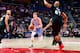 ATLANTA, GA - FEBRUARY 27: Kevin Huerter #3 of the Atlanta Hawks drives to the basket against the Minnesota Timberwolves on February 27, 2019 at State Farm Arena in Atlanta, Georgia. NOTE TO USER: User expressly acknowledges and agrees that, by downloading and/or using this Photograph, user is consenting to the terms and conditions of the Getty Images License Agreement. Mandatory Copyright Notice: Copyright 2019 NBAE (Photo by Scott Cunningham/NBAE via Getty Images)