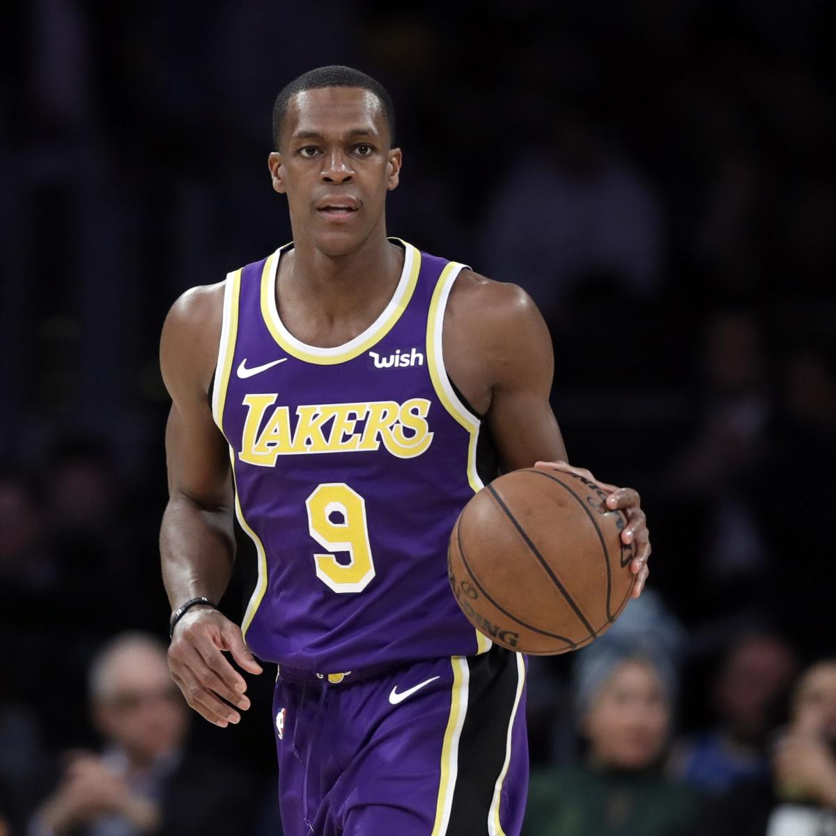 Watch Rajon Rondo Sit Courtside off Lakers Bench After Benching vs. Nuggets | Bleacher ...