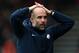BOURNEMOUTH, ENGLAND - MARCH 02: Pep Guardiola the head coach / manager of Manchester City during the Premier League match between AFC Bournemouth and Manchester City at Vitality Stadium on March 02, 2019 in Bournemouth, United Kingdom. (Photo by Catherine Ivill/Getty Images)