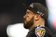 BALTIMORE, MARYLAND - DECEMBER 30: Free Safety Eric Weddle #32 of the Baltimore Ravens looks on from the sidelines during the second quarter against the Cleveland Browns at M&T Bank Stadium on December 30, 2018 in Baltimore, Maryland. (Photo by Patrick Smith/Getty Images)