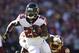LANDOVER, MD - NOVEMBER 04: Running back Tevin Coleman #26 of the Atlanta Falcons runs with the ball against the Washington Redskins in the first half at FedExField on November 4, 2018 in Landover, Maryland. (Photo by Patrick McDermott/Getty Images)