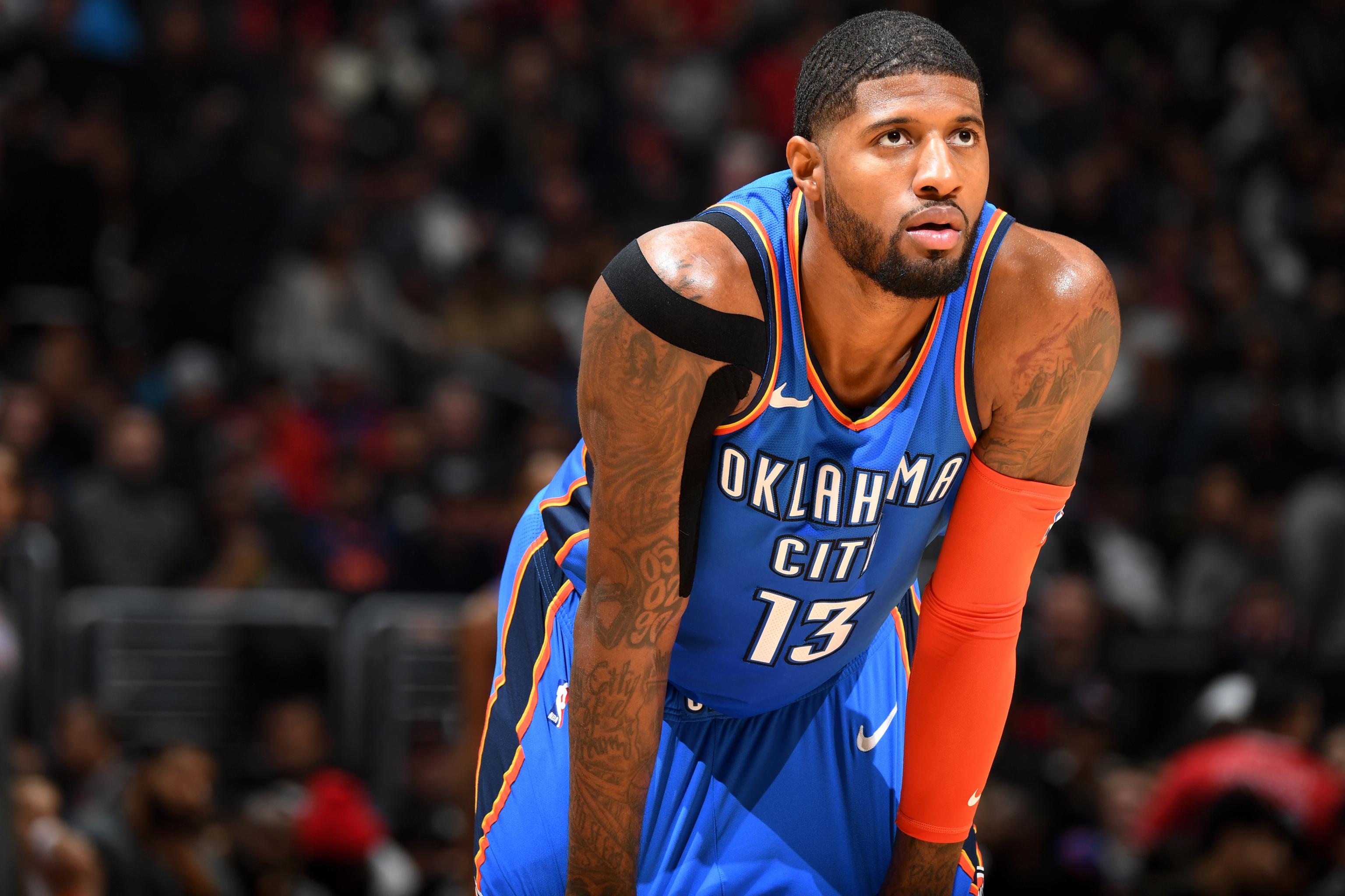 NBA BASKETBALL OKC #13 PAUL GEORGE JERSEY