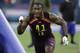 LSU linebacker Devin White runs a drill during the NFL football scouting combine, Sunday, March 3, 2019, in Indianapolis. (AP Photo/Darron Cummings)