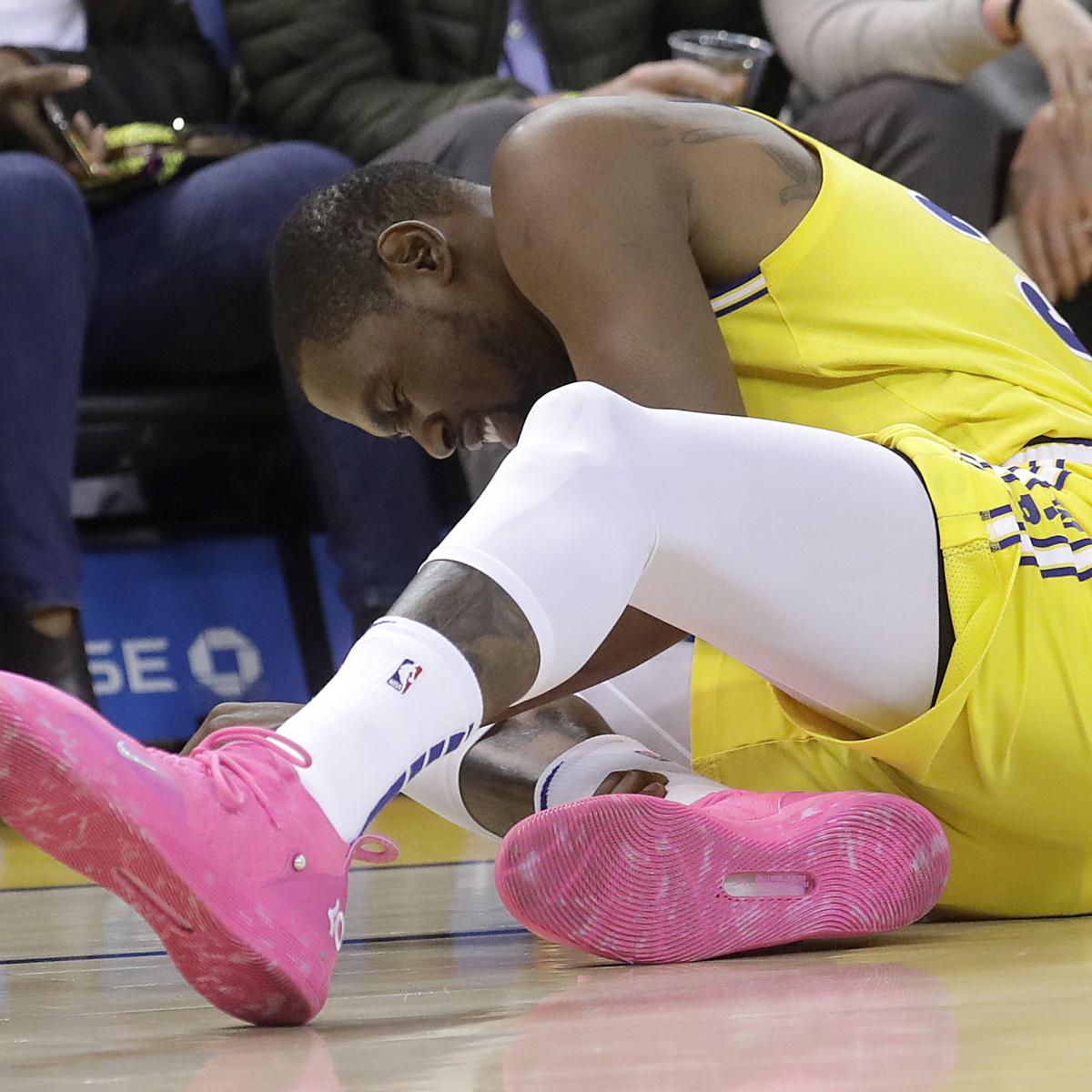 Kevin Durant Day-to-Day After Suffering Ankle Injury in Warriors' Loss