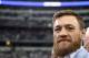ARLINGTON, TX - OCTOBER 14: Conor McGregor is seen on the sidelines before the NFL game between the Jacksonville Jaguars and Dallas Cowboys at AT&T Stadium on October 14, 2018 in Arlington, Texas. (Photo by Ronald Martinez/Getty Images)