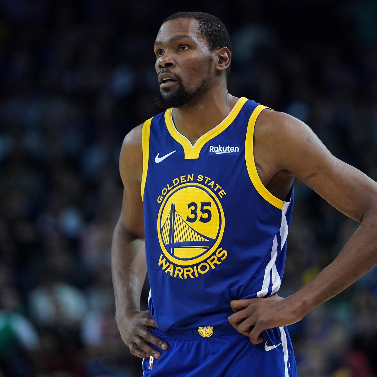 Kevin Durant Won't Play vs. Rockets After Suffering Ankle Injury