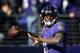Baltimore Ravens quarterback Lamar Jackson warms up before an NFL wild card playoff football game against the Los Angeles Chargers, Sunday, Jan. 6, 2019, in Baltimore. (AP Photo/Nick Wass)