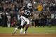 Oakland Raiders tight end Jared Cook runs with the ball during the first half of an NFL football game against the Los Angeles Rams in Oakland, Calif., Monday, Sept. 10, 2018. (AP Photo/John Hefti)