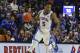 Florida guard KeVaughn Allen advances the ball during the first half of the team's NCAA college basketball game against LSU in Gainesville, Fla., Wednesday, March 6, 2019. (AP Photo/Gary McCullough)