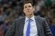 Los Angeles Lakers head coach Luke Walton looks at the scoreboard during the first half of an NBA basketball game against the Utah Jazz Friday, Jan. 11, 2019, in Salt Lake City. (AP Photo/Rick Bowmer)