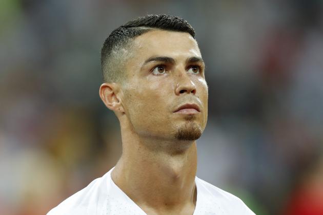 Cristiano Ronaldo of Portugal during the 2018 FIFA World Cup Russia round of 16 match between Uruguay and at the Fisht Stadium on June 30, 2018 in Sochi, Russia(Photo by VI Images via Getty Images)