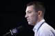 INDIANAPOLIS, IN - FEBRUARY 25: San Diego Chargers general manager Tom Telesco speaks to the media during the 2016 NFL Scouting Combine at Lucas Oil Stadium on February 25, 2016 in Indianapolis, Indiana. (Photo by Joe Robbins/Getty Images)