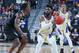 LAS VEGAS, NEVADA - MARCH 15: Jaylen Nowell #5 of the Washington Huskies handles the ball against McKinley Wright IV #25 of the Colorado Buffaloes during a semifinal game of the Pac-12 basketball tournament at T-Mobile Arena on March 15, 2019 in Las Vegas, Nevada. (Photo by Leon Bennett/Getty Images)