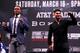 sports sports LOS ANGELES, CALIFORNIA - FEBRUARY 16: Errol Spence and Mikey Garcia wave to the crowd during the Errol Spence v Mikey Garcia Press Conference at Microsoft Theater on February 16, 2019 in Los Angeles, California. (Photo by Joe Scarnici/Getty Images)
