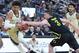 LAS VEGAS, NEVADA - MARCH 16: Payton Pritchard #3 of the Oregon Ducks tries to steal the ball from Matisse Thybulle #4 of the Washington Huskiesduring the championship game of the Pac-12 basketball tournament at T-Mobile Arena on March 16, 2019 in Las Vegas, Nevada. (Photo by Ethan Miller/Getty Images)