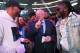 ARLINGTON, TEXAS - MARCH 16: Dallas Cowboys owner Jerry Jones talks with Dallas Cowboys quarterback Dak Prescott (L) and defensive end DeMarcus Lawrence before (R) Errol Spence Jr takes on Mikey Garcia in an IBF World Welterweight Championship bout at AT&T Stadium on March 16, 2019 in Arlington, Texas. (Photo by Tom Pennington/Getty Images)