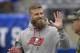 Tampa Bay Buccaneers quarterback Ryan Fitzpatrick waves to fans before an NFL football game against the New York Giants, Sunday, Nov.18, 2018, in East Rutherford, N.J. (AP Photo/Bill Kostroun)