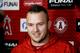 Los Angeles Angels' Mike Trout talks to the media during a news conference at their spring baseball training facility in Tempe, Ariz., Monday, Feb. 18, 2019. (AP Photo/Chris Carlson)