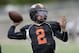 FILE - In this April 7, 2018, file photo, former Heisman Trophy-winning quarterback Johnny Manziel (2) prepares for a developmental Spring League football game in Austin, Texas. Manziel is heading to the Canadian Football League, the latest move for the Heisman Trophy winner whose NFL career was a bust with the Cleveland Browns. The quarterback said on Twitter on Saturday, May 19, 2018, he signed with the Hamilton Tiger-Cats. (AP Photo/Eric Gay, File)