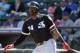 SURPRISE, ARIZONA - MARCH 01: Eloy Jimenez #74 of the Chicago White Sox bats against the Texas Rangers on March 1, 2019 at Billy Parker Field at Surprise Stadium in Surprise Arizona. (Photo by Ron Vesely/MLB Photos via Getty Images)