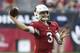 Arizona Cardinals quarterback Josh Rosen (3) throws against the Los Angeles Rams during the first half of an NFL football game, Sunday, Dec. 23, 2018, in Glendale, Ariz. (AP Photo/Ross D. Franklin)