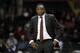 Alabama head coach Avery Johnson watches the action in the second half of an NCAA college basketball game against Vanderbilt Saturday, Feb. 9, 2019, in Nashville, Tenn. Alabama won 77-67. (AP Photo/Mark Humphrey)