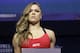 Ronda Rousey poses for photographers during an event for UFC 207, Thursday, Dec. 29, 2016, in Las Vegas. Rousey is scheduled to fight Amanda Nunes in a mixed martial arts women's bantamweight championship bout Saturday in Las Vegas. (AP Photo/John Locher)