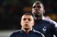 France's forward Kylian Mbappe (C) and France's midfielder Paul Pogba warm up ahead of the Euro 2020 qualifying football match between Moldova and France, on March 22, 2019 at Zimbru stadium in Chisinau. (Photo by FRANCK FIFE / AFP) (Photo credit should read FRANCK FIFE/AFP/Getty Images)