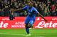 Italy's forward Moise Kean celebrates after scoring during the Euro 2020 Group J qualifying football match between Italy and Finland on March 23, 2019 at the Friuli stadium in Udine. (Photo by Andreas SOLARO / AFP) (Photo credit should read ANDREAS SOLARO/AFP/Getty Images)