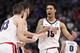SALT LAKE CITY, UTAH - MARCH 23: Brandon Clarke #15 of the Gonzaga Bulldogs react to a play against the Baylor Bears during their game in the Second Round of the NCAA Basketball Tournament at Vivint Smart Home Arena on March 23, 2019 in Salt Lake City, Utah. (Photo by Patrick Smith/Getty Images)