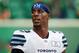 REGINA, SK - JUNE 15: James Wilder Jr. #32 of the Toronto Argonauts on the sideline during the game between the Toronto Argonauts and Saskatchewan Roughriders at Mosaic Stadium on June 15, 2018 in Regina, Canada. (Photo by Brent Just/Getty Images)
