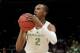 Oregon forward Louis King plays against UC Irvine during a second-round game in the NCAA men's college basketball tournament Sunday, March 24, 2019, in San Jose, Calif. (AP Photo/Jeff Chiu)
