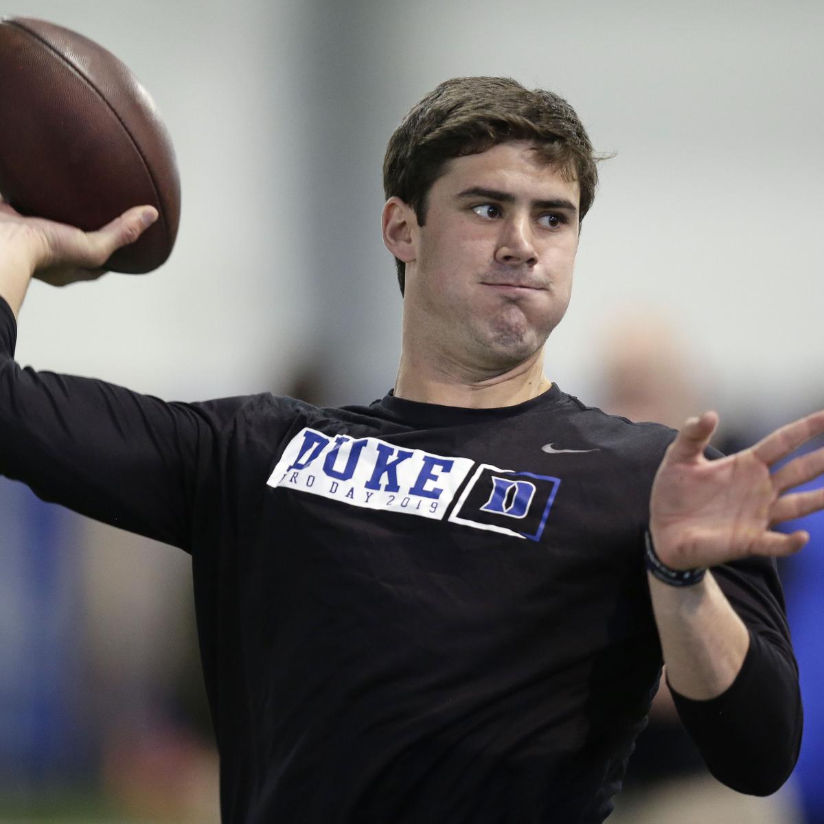 Daniel Jones Impresses with 'Really, Really Solid' Performance at Duke Pro Day ...