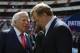 NFL Commissioner Roger Goodell, right, talks to New England Patriots owner Robert Kraft before the Patriots face the Oakland Raiders at 39, an NFL football game, Sunday, November 19, 2017 in Mexico City. (AP Photo / Rebecca Blackwell)