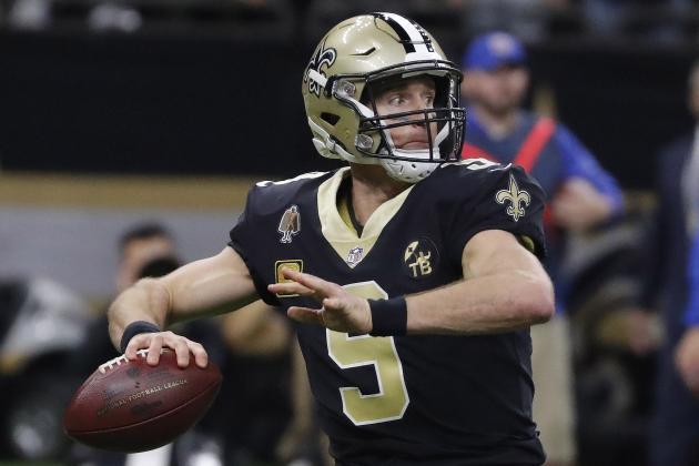 New Orleans Saints' Drew Brees throws during the first half the NFL football NFC championship game against the Los Angeles Rams, Sunday, Jan. 20, 2019, in New Orleans. (AP Photo/John Bazemore)