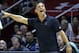 Philadelphia 76ers coach Billy Lange shouts to his team during the second half of an NBA summer league basketball game against the Utah Jazz on Thursday, July 7, 2016, in Salt Lake City. (AP Photo/Rick Bowmer)