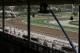 The Clockers' Corner area, the popular morning hangout for owners, trainers, jockeys and fans to watch workouts and grab breakfast, is empty at Santa Anita Park in Arcadia, Calif., Thursday, March 7, 2019. Extensive testing of the dirt track is under way at eerily quiet Santa Anita, where the deaths of 21 thoroughbreds in two months has forced the indefinite cancellation of horse racing and thrown the workaday world of trainers, jockeys and horses into disarray. (AP Photo/Damian Dovarganes)