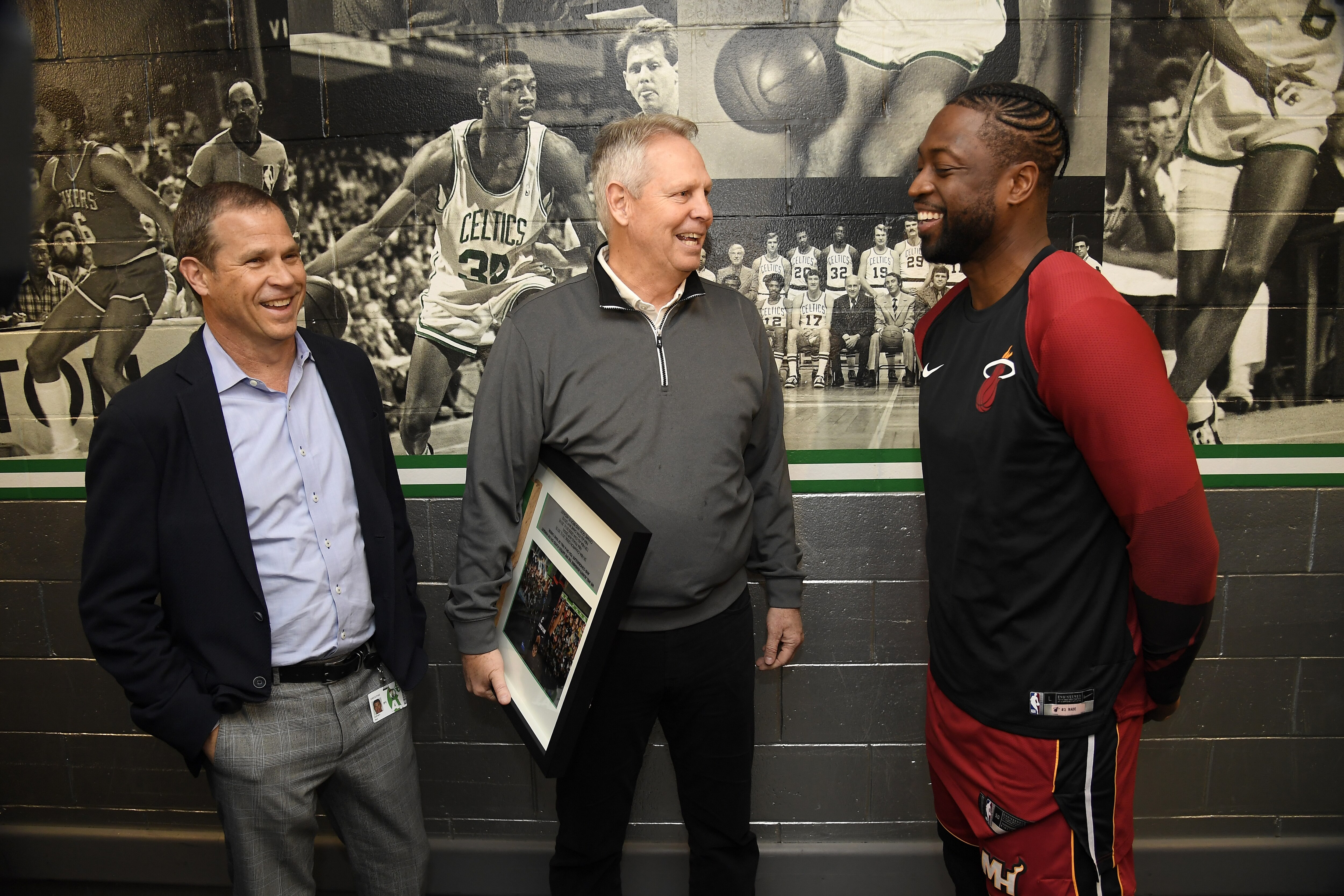 Watch Danny Ainge Take Jab At Dwyane Wade While Giving Him