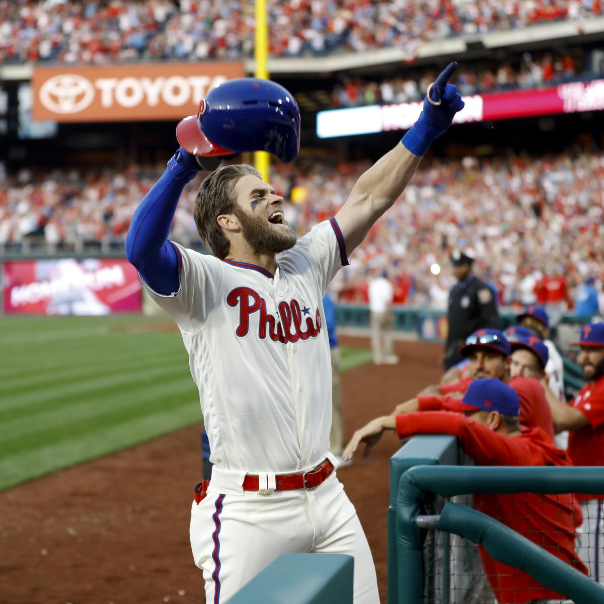 Phillies' Bryce Harper Thanks Nationals, Fans Before Return to