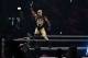Rey Mysterio greets the crowd during the WWE World Cup Quarterfinal match as part of the World Wrestling Entertainment (WWE) Crown Jewel pay-per-view at the King Saud University Stadium in Riyadh on November 2, 2018. ( FAYEZ NURELDINE / AFP / Getty Images)
