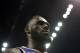 Los Angeles Lakers forward LeBron James walks off of the court after the first half of an NBA basketball game against the Memphis Grizzlies Monday, Feb. 25, 2019, in Memphis, Tenn. (AP Photo/Brandon Dill)