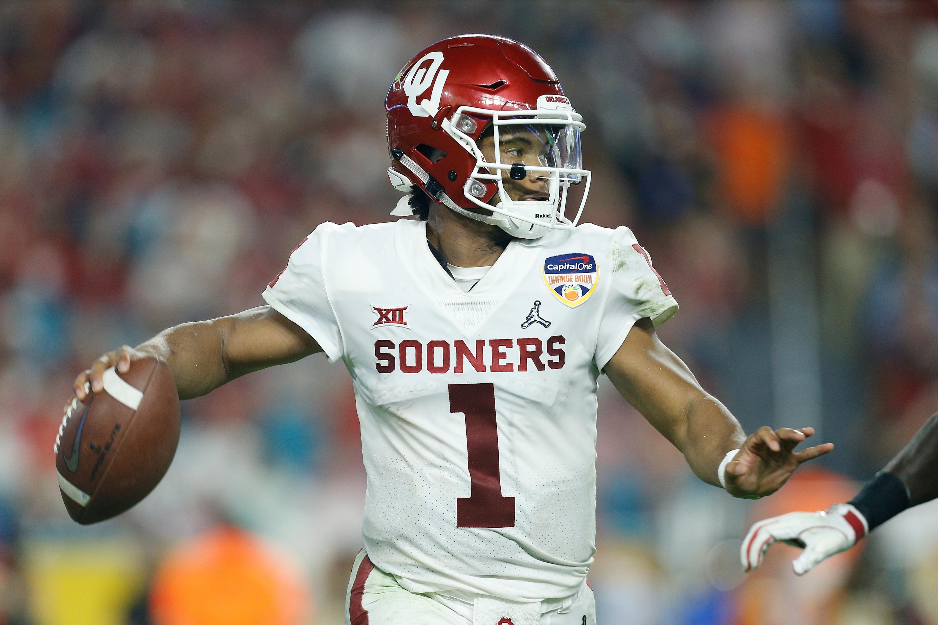 Kyler Murray Oklahoma Sooners College Football Throwback Jersey – Best  Sports Jerseys