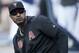 Adam Jones of the Arizona Diamondbacks coaches before a baseball game in San Diego on Monday, April 1, 2019. (AP Photo / Alex Gallardo)