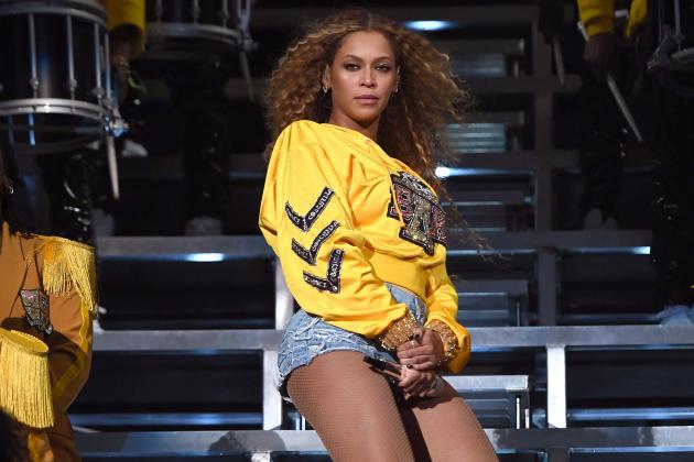 INDIO, CA - APRIL 14:  Beyonce Knowles performs onstage during 2018 Coachella Valley Music And Arts Festival Weekend 1 at the Empire Polo Field on April 14, 2018 in Indio, California.  (Photo by Larry Busacca/Getty Images for Coachella )