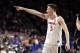 MINNEAPOLIS, MINNESOTA - APRIL 06: Kyle Guy #5 of the Virginia Cavaliers reacts after defeating the Auburn Tigers 63-62 during the 2019 NCAA Final Four semifinal at U.S. Bank Stadium on April 6, 2019 in Minneapolis, Minnesota. (Photo by Streeter Lecka/Getty Images)