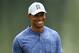 AUGUSTA, GEORGIA - APRIL 08: Tiger Woods of the United States looks on during a practice round prior to The Masters at Augusta National Golf Club on April 08, 2019 in Augusta, Georgia. (Photo by Andrew Redington/Getty Images)