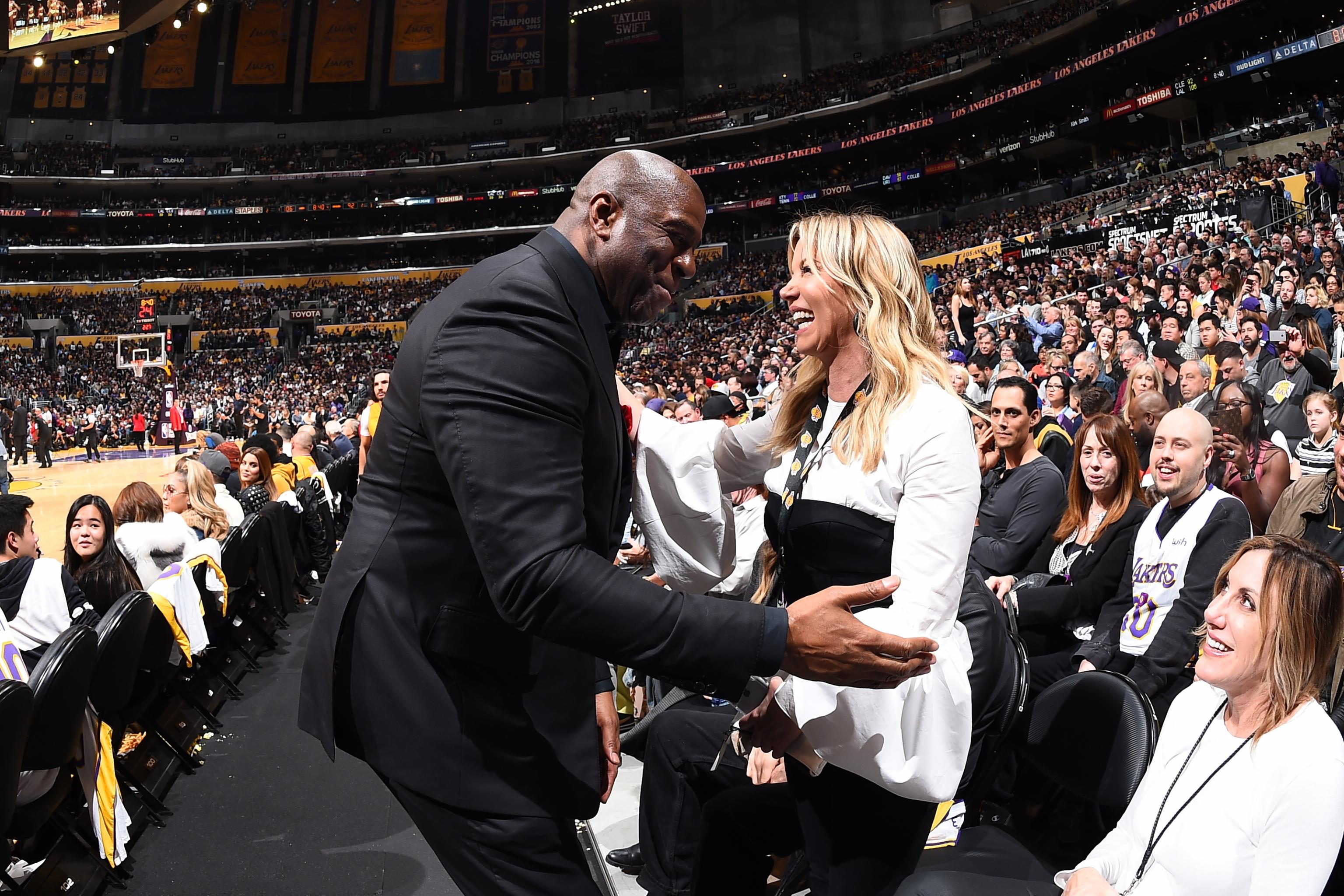 Lakers News: Magic Johnson Dines with Jeanie Buss After Resigning as  President, News, Scores, Highlights, Stats, and Rumors