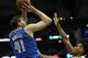 DALLAS, TEXAS - APRIL 09: Dirk Nowitzki #41 of the Dallas Mavericks takes a shot against the Phoenix Suns in the second quarter at American Airlines Center on April 09, 2019 in Dallas, Texas. NOTE TO USER: User expressly acknowledges and agrees that, by downloading and or using this photograph, User is consenting to the terms and conditions of the Getty Images License Agreement. (Photo by Ronald Martinez/Getty Images)
