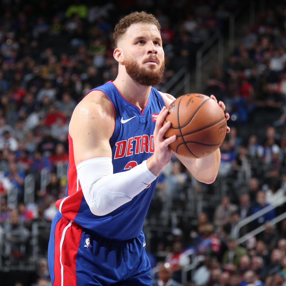 Blake Griffin Out for Pistons' NBA Playoffs Opener vs. Bucks with Knee